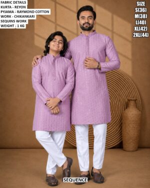 Matching Traditional Kurta Pyjama Collection