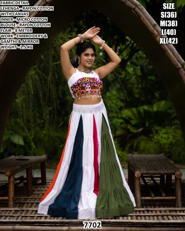 Rayon Cotton Lehenga Choli For Navratri