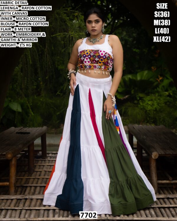 Rayon Cotton Lehenga Choli For Navratri
