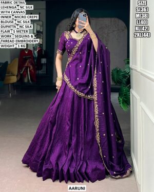 Designer Thread Embroidery Lehenga For Women
