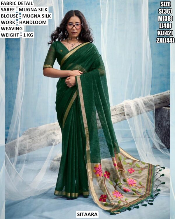 Stylish Festive Wear Mugna Silk Saree