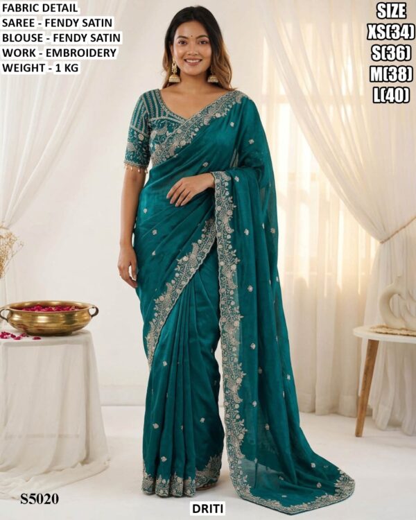 Trendy Designer Fendy Satin Saree