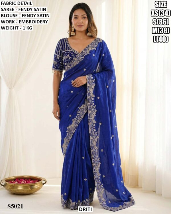 Trendy Designer Fendy Satin Saree