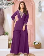 Festive Wear Chinon Embroidered Set For Women