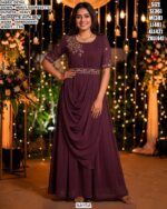 Stylish Printed Gown For Women