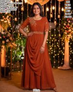 Stylish Printed Gown For Women