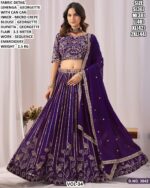 Georgette Sequence Embroidery Lehenga Set