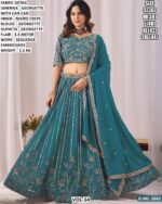 Georgette Sequence Embroidery Lehenga Set