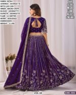 Georgette Sequence Embroidery Lehenga Set