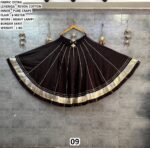 Rayon Cotton Heavy Border Lehenga Skirt
