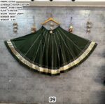Rayon Cotton Heavy Border Lehenga Skirt