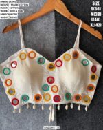 Magic Cotton Kodi Mirror Work Blouse For Navratri