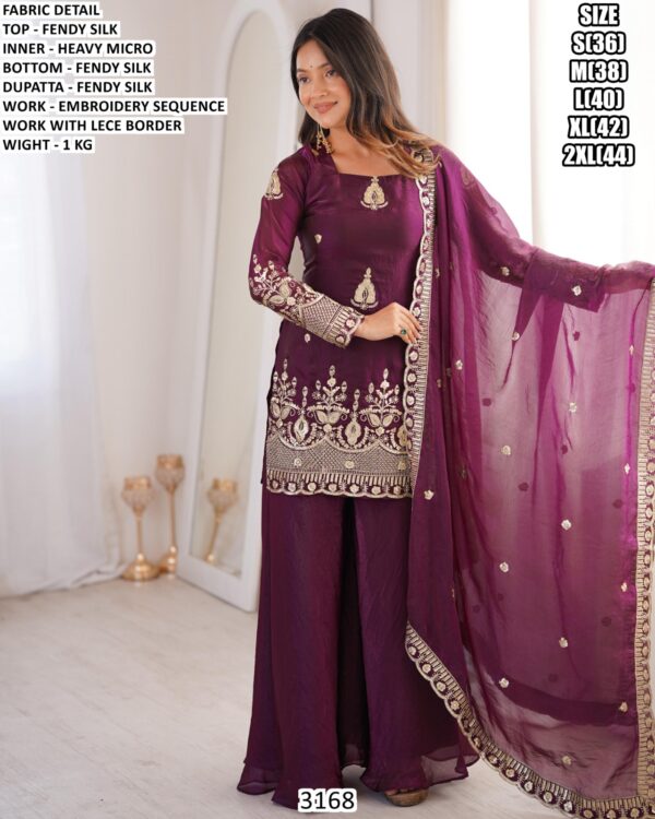 Stylish Festive Wear Fendy Silk Suit