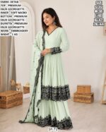 Festive Wear Embroidered Suit With Dupatta