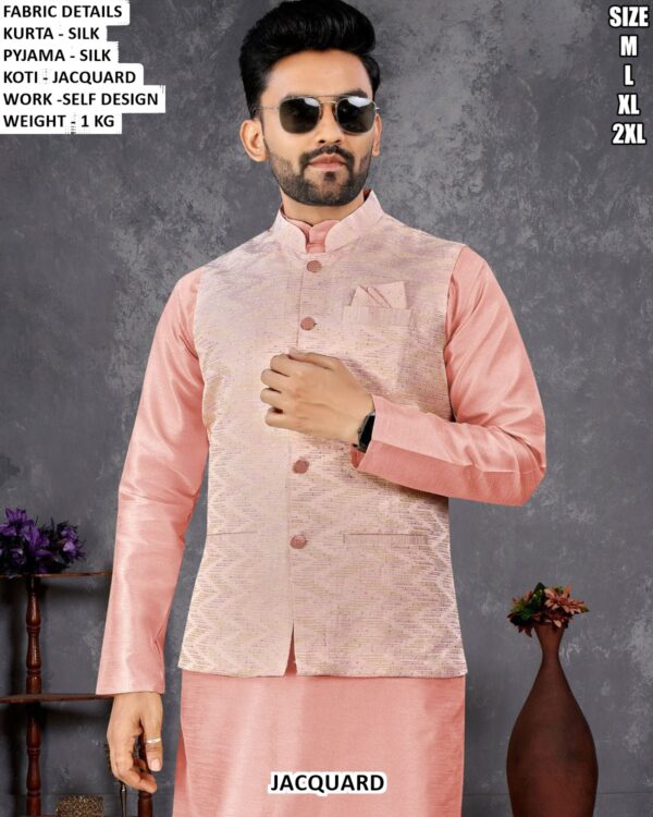 Premium Silk Kurta Pajama Set For Men