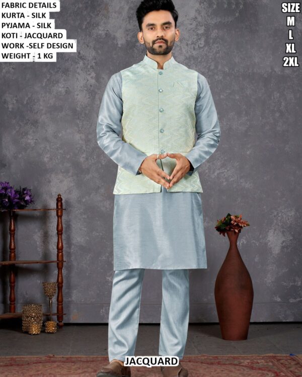 Premium Silk Kurta Pajama Set For Men