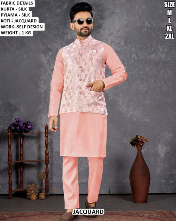 Premium Silk Kurta Pajama Set For Men