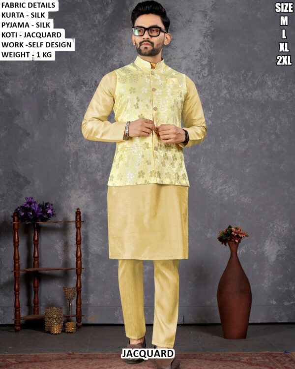 Premium Silk Kurta Pajama Set For Men