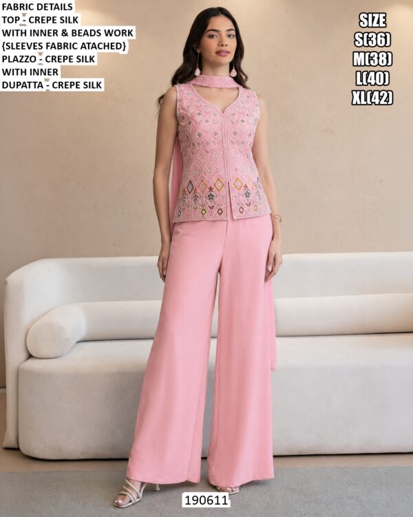 Embroidered Ethnic Palazzo Suit Collection