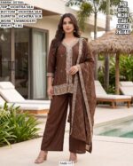 Premium Vichitra Silk Suit With Dupatta