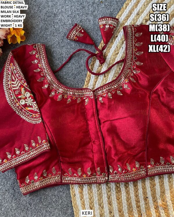Premium Party Wear Embroidered Blouse