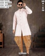 Imported Jacquard Kurta Dhoti Set For Men