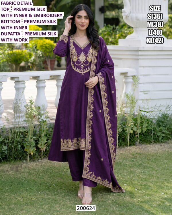 Festive Wear Palazzo Suit With Dupatta