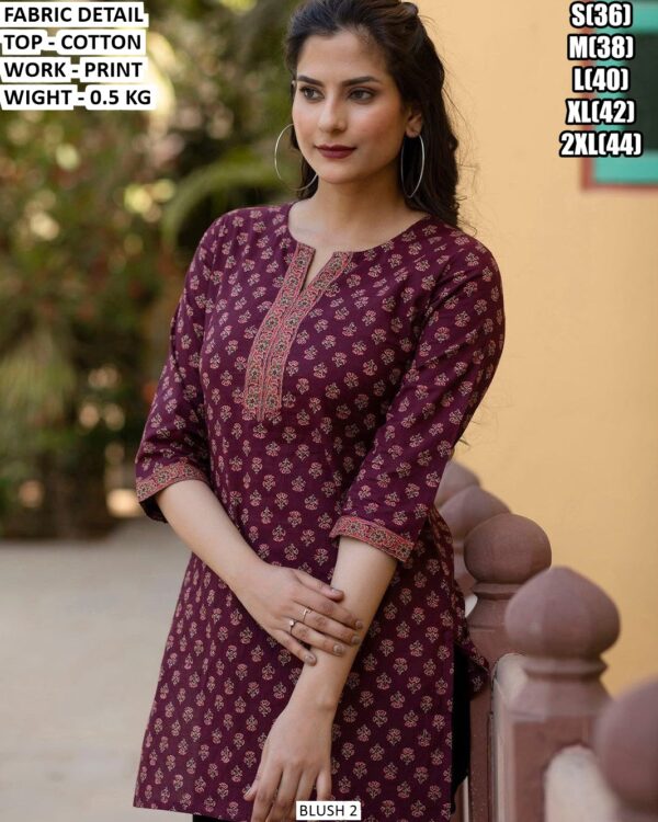 Trendy Cotton Designer Top For Women