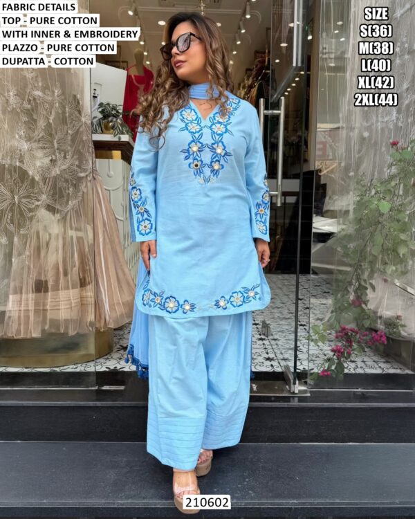 Comfortable Pure Cotton Festive Suit Set