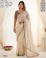 Rangoli Silk Embroidery Saree With Blouse