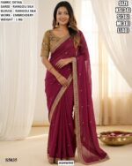 Rangoli Silk Embroidery Saree With Blouse