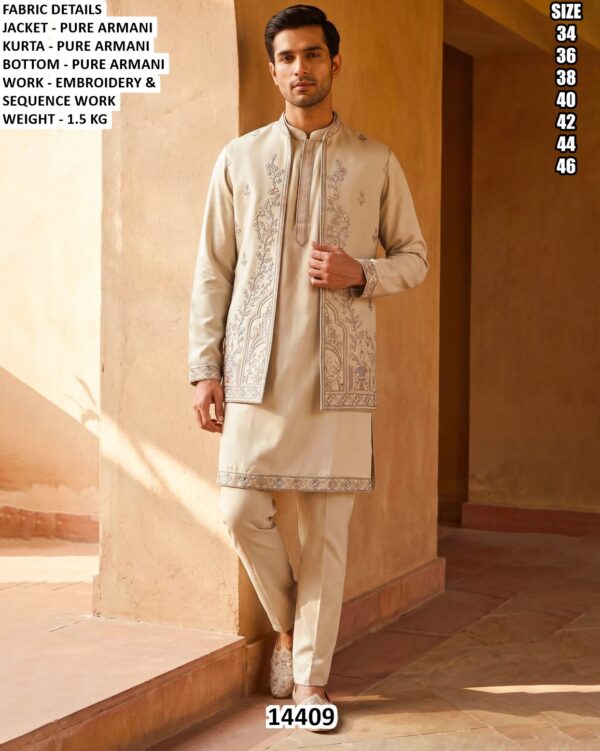 Trendy Pure Armani Kurta Bottom Set