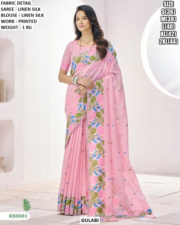 Designer Printed Work Saree For Women