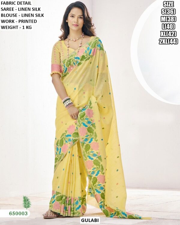 Designer Printed Work Saree For Women