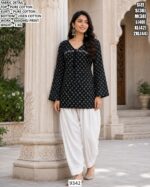 Casual Wear Bandhej Print Kurti Set