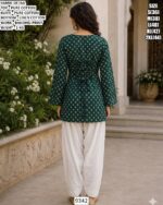 Casual Wear Bandhej Print Kurti Set