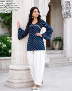 Casual Wear Bandhej Print Kurti Set