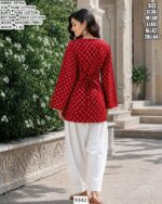 Casual Wear Bandhej Print Kurti Set