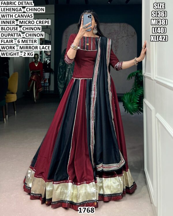 Premium Chinon Lehenga With Dupatta