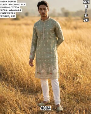 Mens Embroidery Kurta Pajama Set