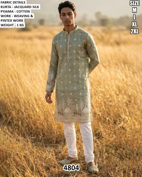 Mens Embroidery Kurta Pajama Set