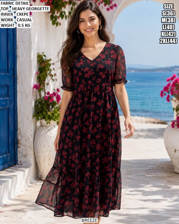 Trendy Heavy Georgette One Piece Gown