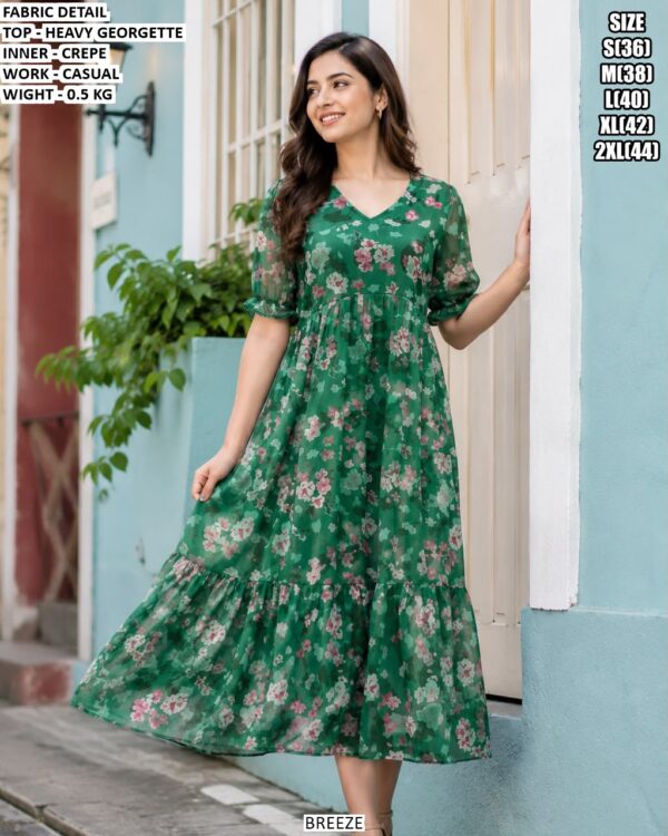 Trendy Heavy Georgette One Piece Gown