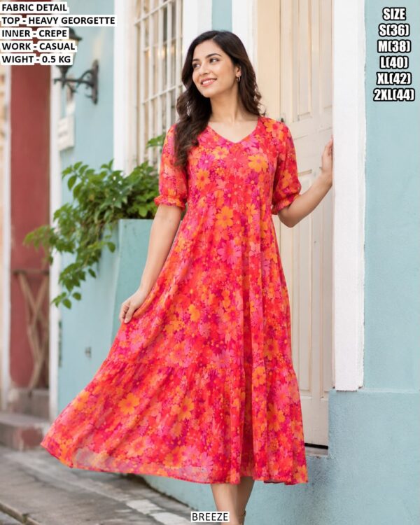 Trendy Heavy Georgette One Piece Gown