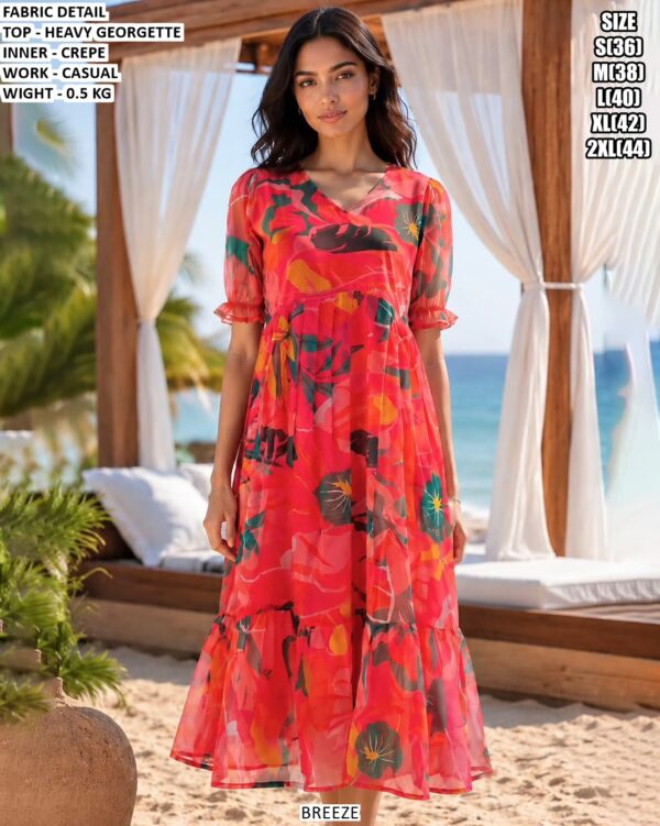 Trendy Heavy Georgette One Piece Gown