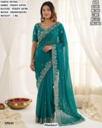 Stylish Party Wear Fendy Satin Saree
