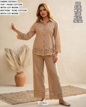 Comfortable Pure Cotton Co Ord Set