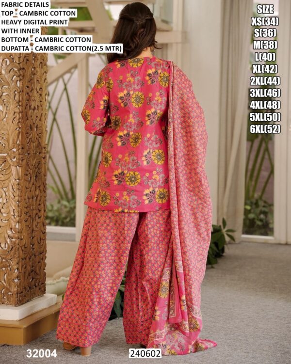 Cambric Cotton Digital Print Suit Set