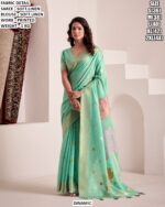 Women’S Soft Linen Printed Saree