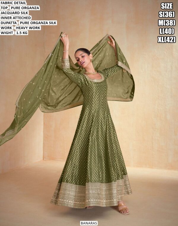 Premium Organza Silk Designer Outfit